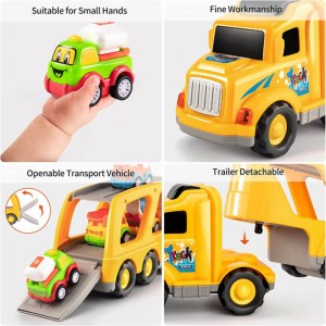 Friction Powered Toy Trucks Construction Vehicles for Kids 5 Pack_ (3)